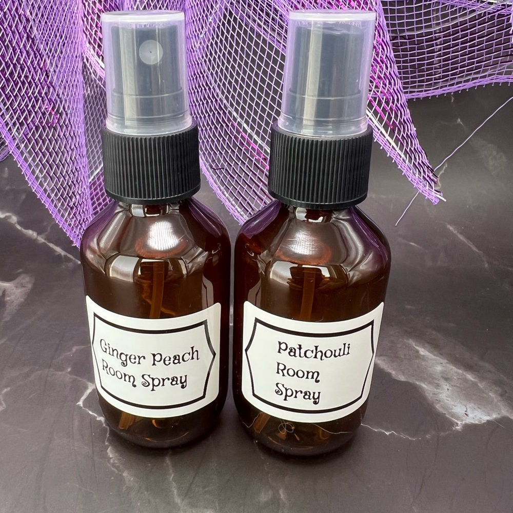 Patchouli and Ginger Peach Room Spray Set